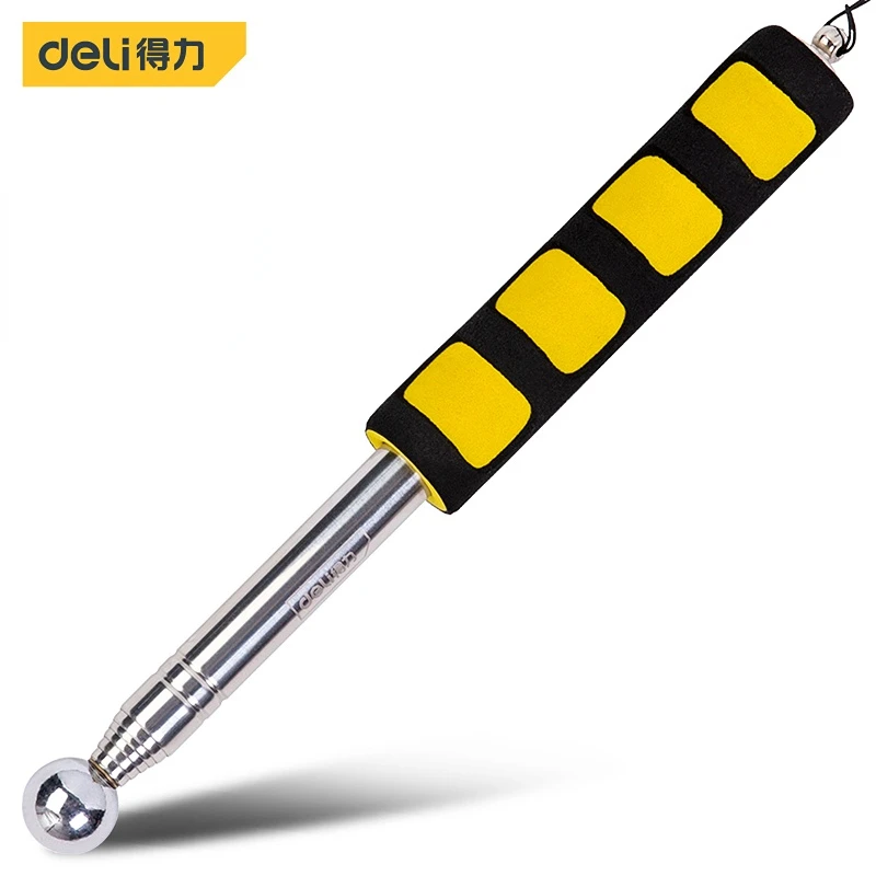 Deli Extendable Detection Hammer Wall Test Telescopic Thickening Home House Wall Check Empty Drum Hammer Inspection Hand Tools