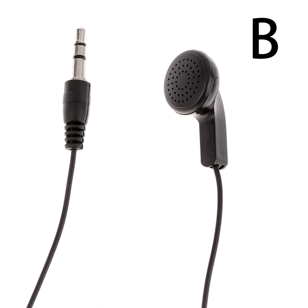 Single Side Earphone 3.5mm Plug For Phone Mp3 Players Pc Right/left Ear Universal 50cm Wired Earphone In-ear Type Earplug Type
