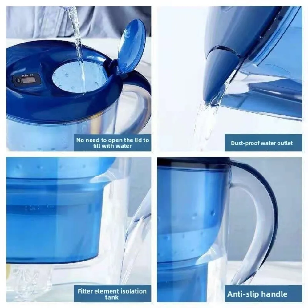 

3.5L Water Filter Kettle Activated Carbon Element Plastic Water Purifier Kettle Alkaline Filtration Filter Water Pitcher