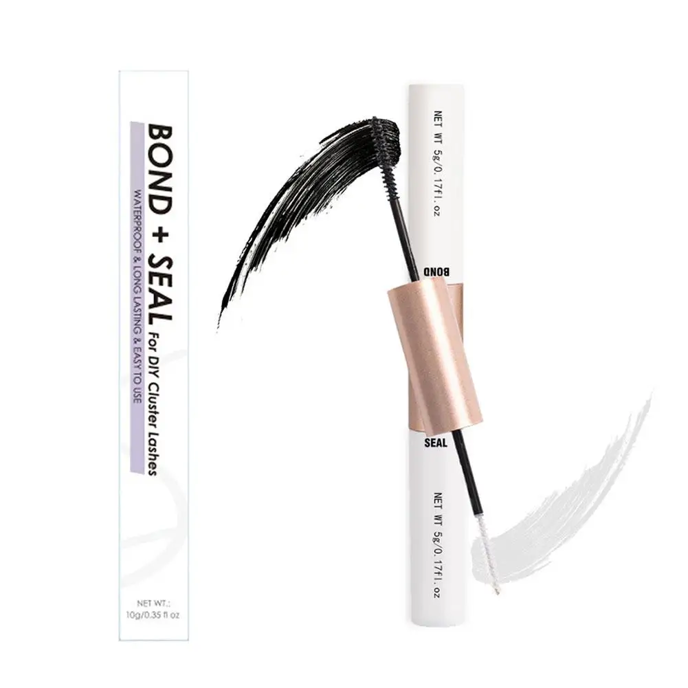 Pegamento de pestañas de larga duración, pegamento resistente al agua para racimo Individual, sin látex, 10ML, W5I9