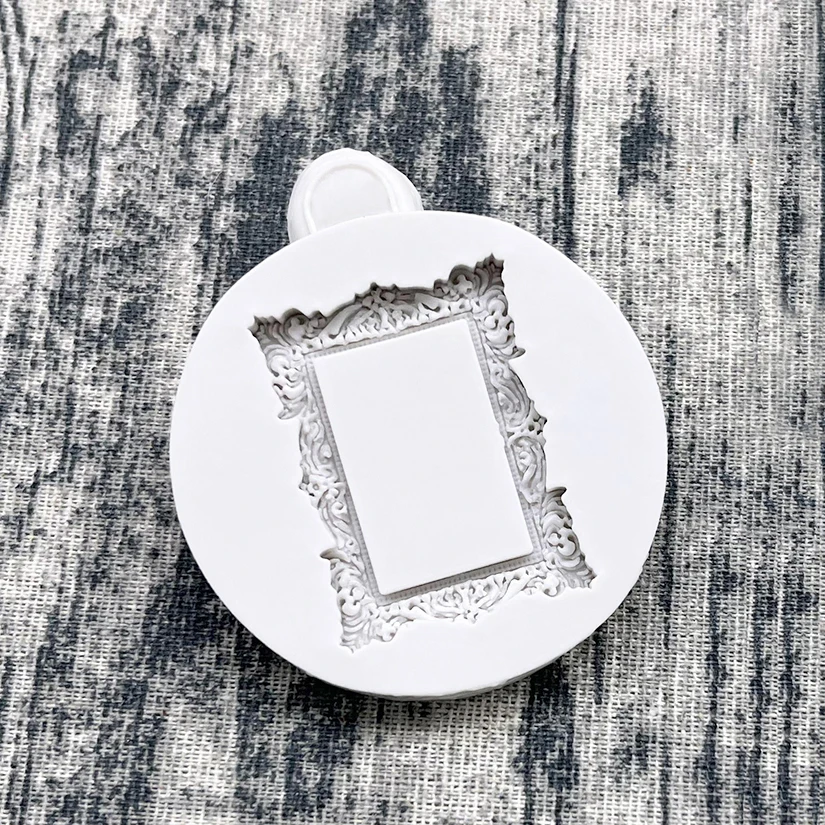 Photo Frame Silicone Cake Baking Mold Sugarcraft Chocolate Cupcake Baking Mould Resin Tools Fondant Cake Decorating Tools
