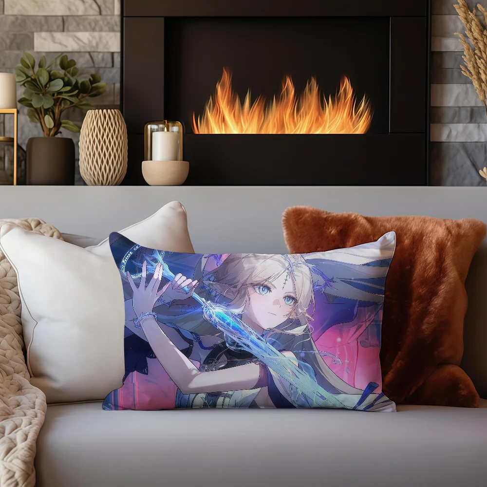 CARTETHYIA Wuthering Waves c cushion cover Sofa living Room Office Rectangle Pillow Home Coffee Shop Bedding Hit product