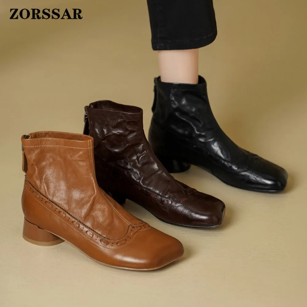Flats Women Ankle Boots Sport Sneaker Designer Chelsea Boots Winter 2026 Trend Walking Running Shoes Leather Shoes Mujer Botas