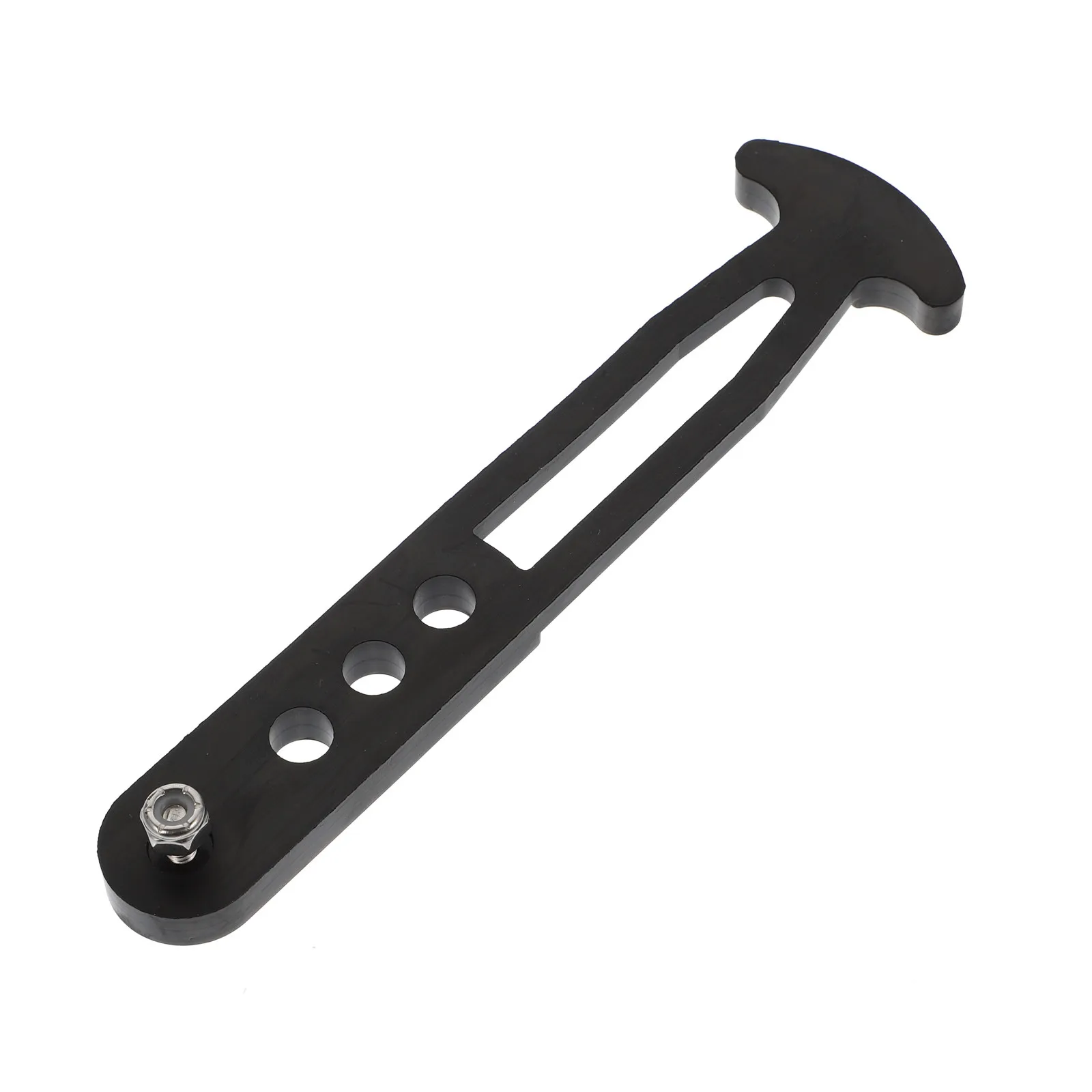 Rubber Buckle 3 Holes Strap Safety Retaining Belt Durable Ship Accessory Boat Yacht Corrosion Resistant Hardware Black Easy