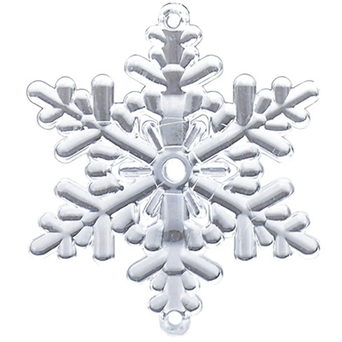 200PC Snowflake Icicle Christmas Ornaments New Year Ornaments Crystal Transparent Ornaments