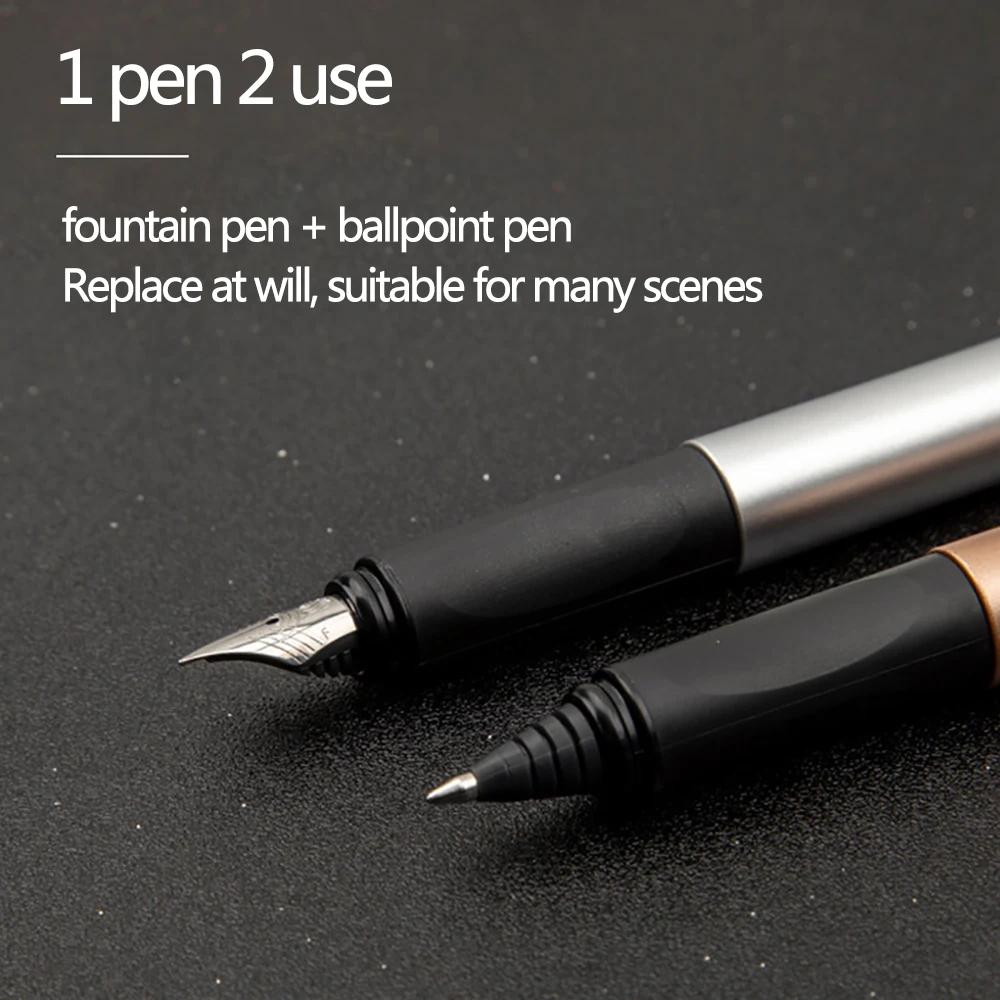 Schneider Fountain Pen + Ballpoint Pen Set BK600 Iridium Nib Student Practice Calligraphy Business Office Signature Pen Gift Box
