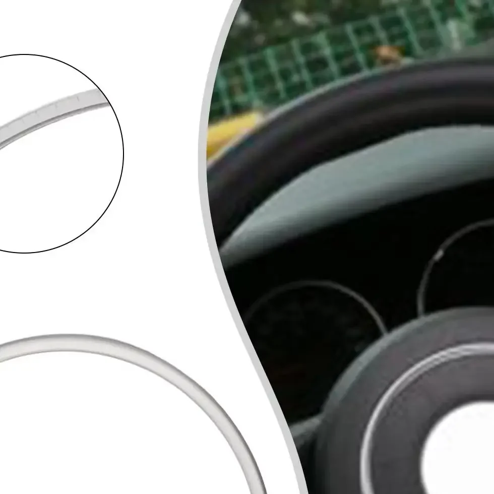 

1 шт./компл. кольцо накладки на руль автомобиля для Jeep для JK для Wrangler 2011 ~ 2017 для Compass-серебристая центральная накладка на руль