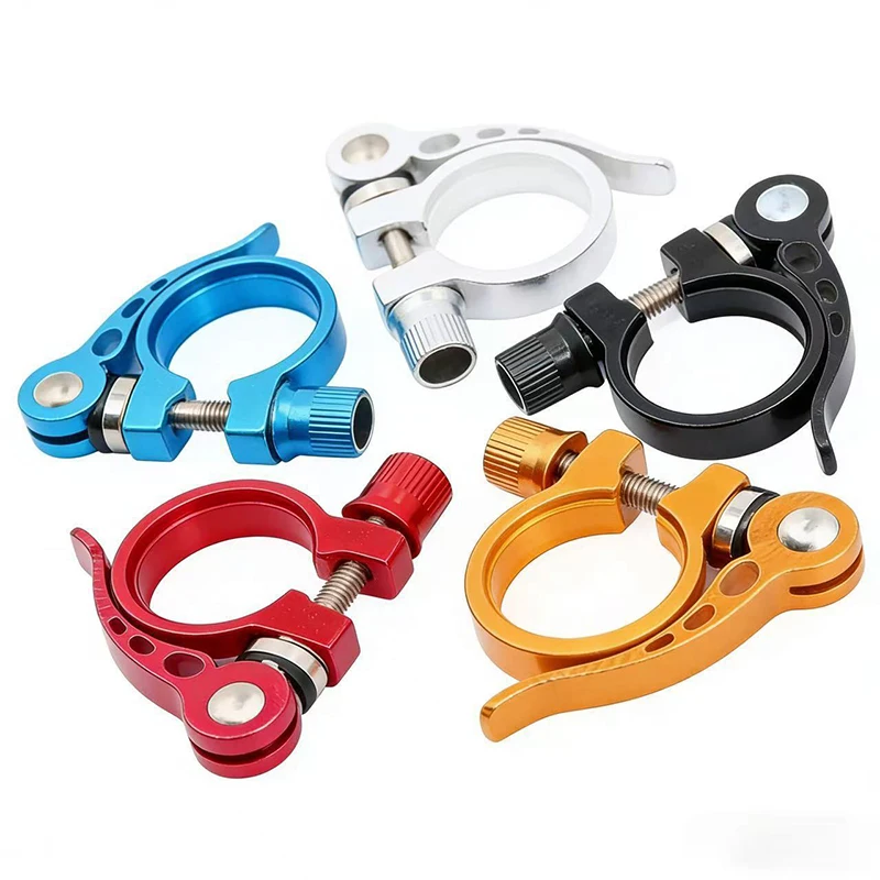 Bike Seat Post Clamp 31.8/34.9mm Quick Release Aluminum Alloy Bicycle Seatpost Saddle Lock Road MTB Cycling Accessories - view 3