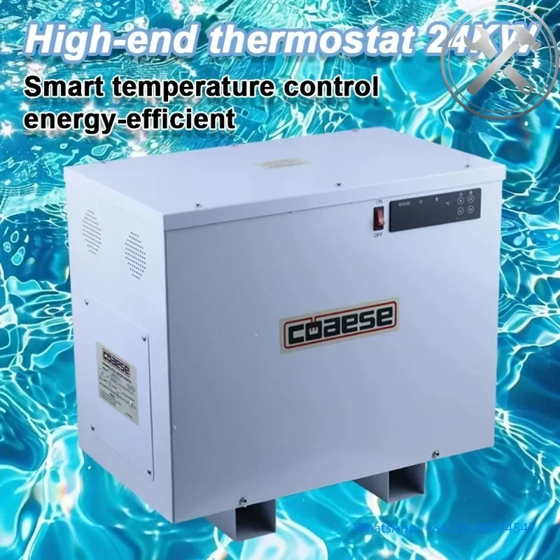 

24KW Swimming Pool Heat Pump Digital Display Electric Pool Heater SPA Hot Tub Heater Water Temperature Controller Water Level
