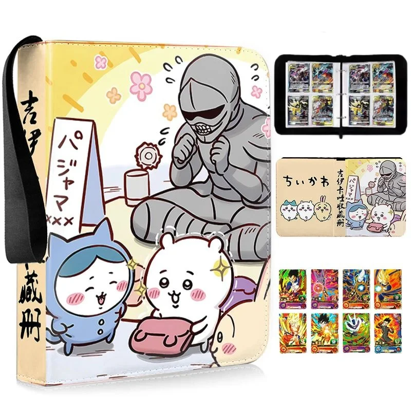 

Chiikawa Usagi Anime Loose-leaf Card Collection Zipper Business Card Holder Double Pocket Card Holder Children's Fashion Gift