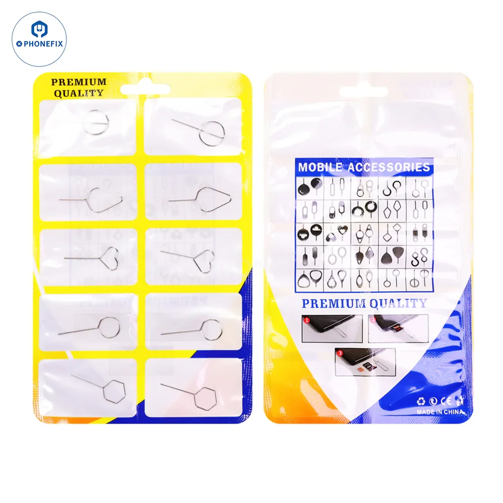 Portable SIM-Eject Tool SIM Card Tray Ejector Removal Needle Pin for  IPhone Samsung Xiaomi Huawei Tablet Card Tray Removal