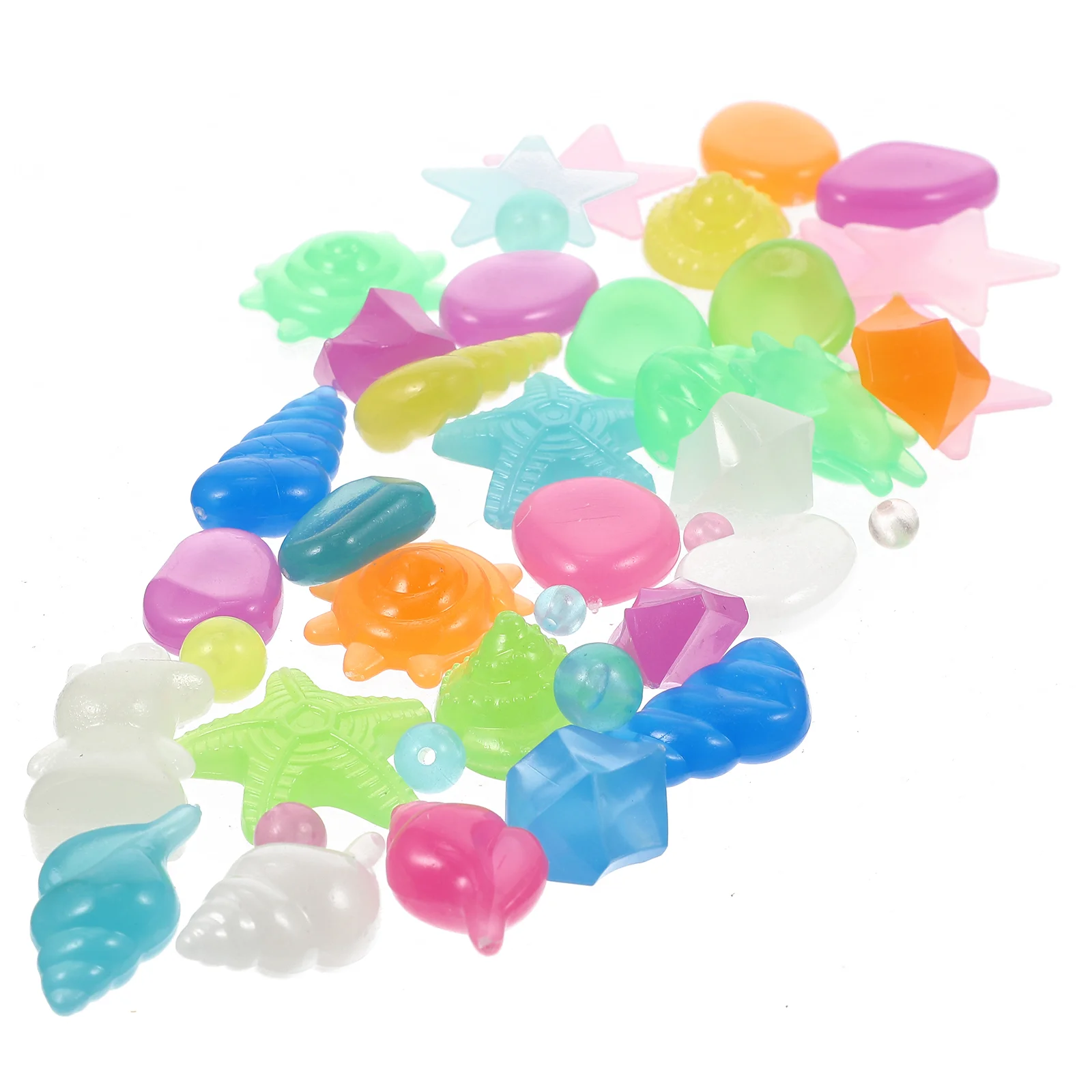 

Sea Animal Toys Luminous Gemstone Aquarium Rocks Fish Tank Glowing Decors Resin Stones Child