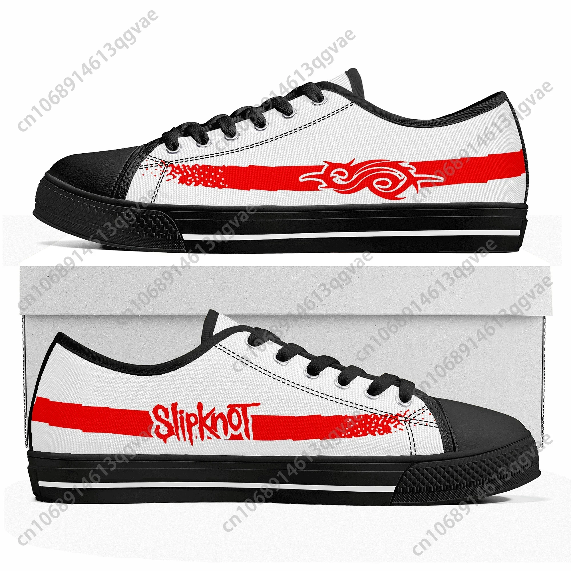 Slipknots Heavy Mental Band  Low Top High Quality Sneakers Mens Womens Teenager Canvas Sneaker Casual Couple Shoes Custom Shoe