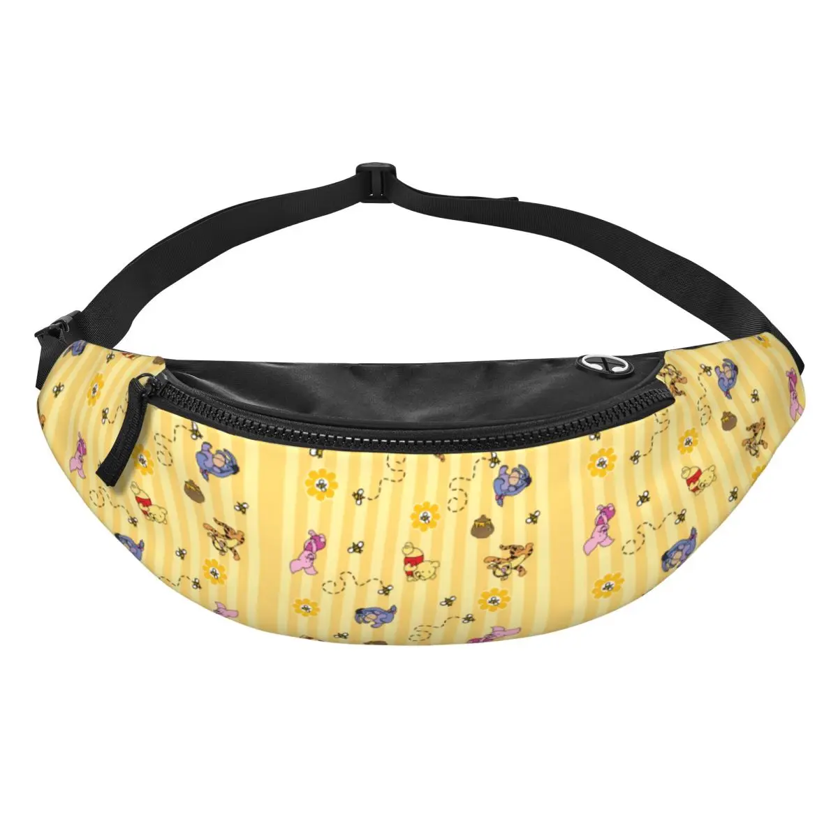 

Custom W-Winnie Anime The Pooh Fanny Bag Crossbody Waist Pack Men Women Cycling Camping Phone Money Pouch