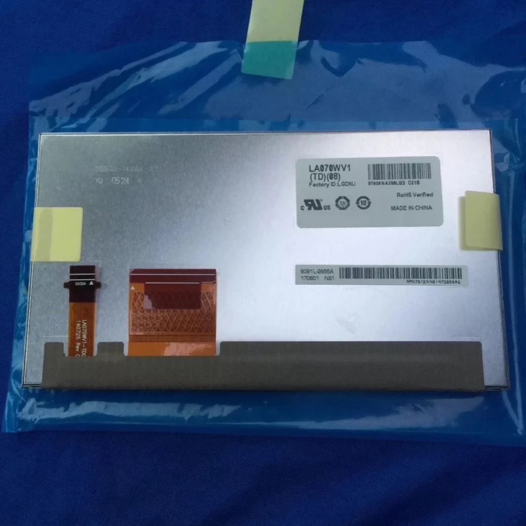 New LA070WV1-TD08 LA070WV1(TD)(08) LA070WV1 (TD)(08) Original 7-Inch TFT-LCD Screen Display