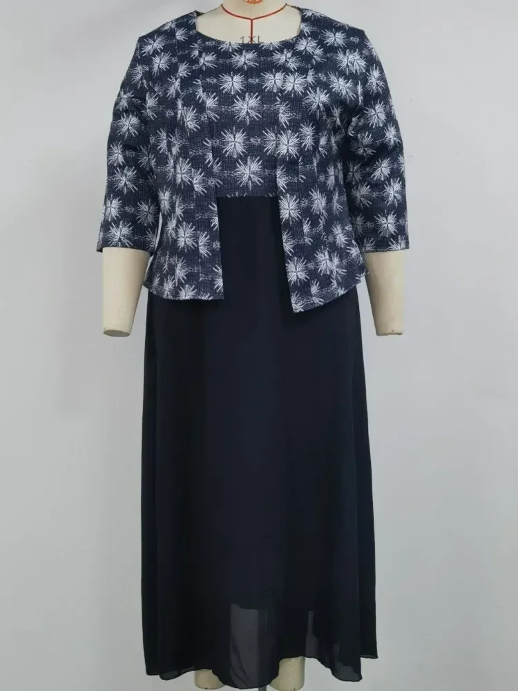 2 قطعة مجموعات الفساتين الأفريقية للنساء Dashiki 3/4 كم Bodycon فستان أفريقيا الملابس موضة أنيقة مكتب فساتين للسيدات