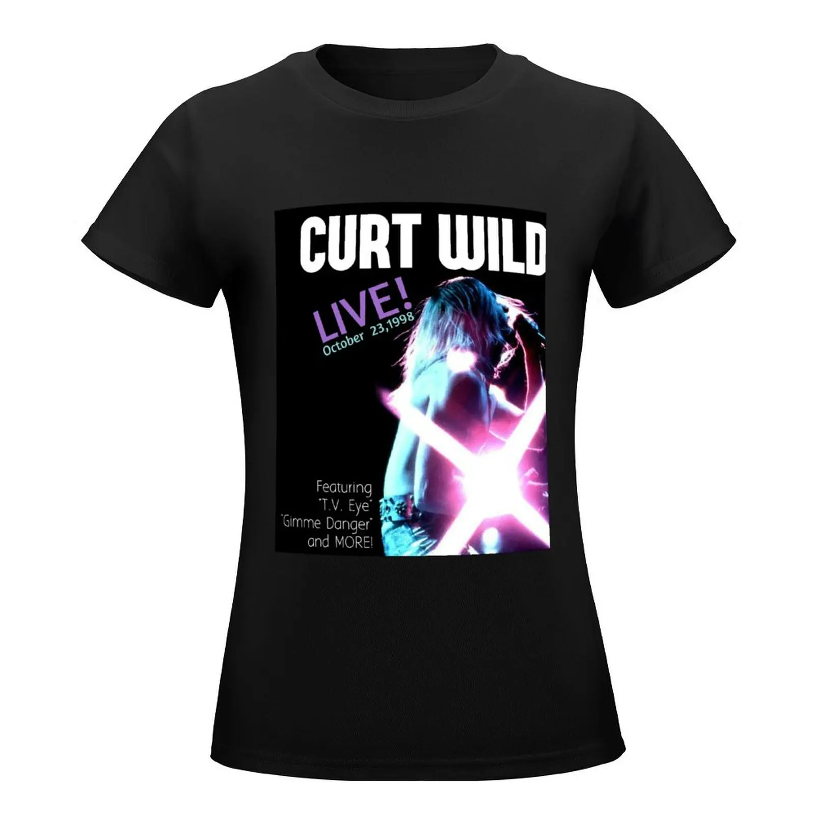 Curt Wild Promo Shirt T-Shirt shirts graphic tees vintage clothes tops summer clothes clothes for woman