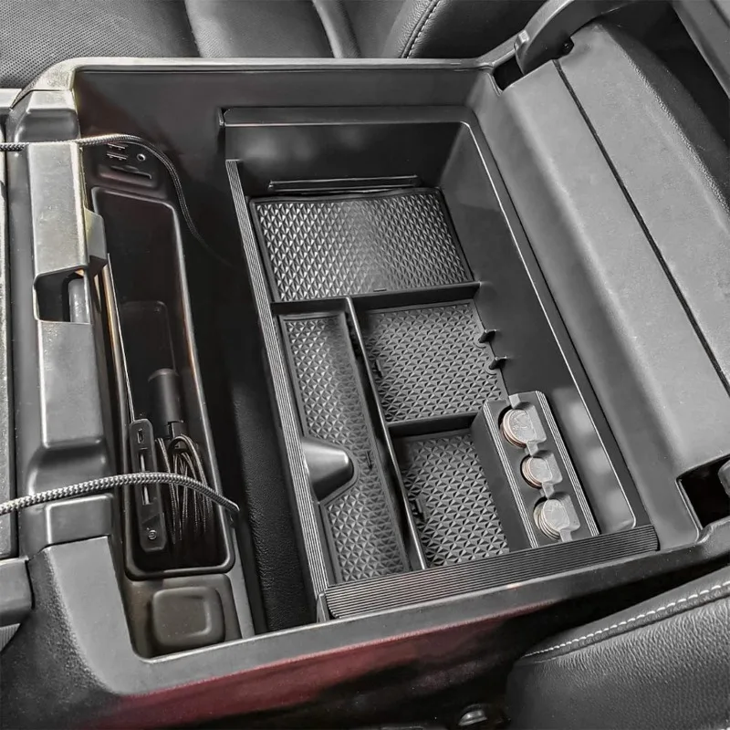 

Center Console Organizer for 2014-2018 Chevy Silverado 1500 / GMC Sierra 1500 Accessories and 2015-2019 Sierra/Silverado 2500/35