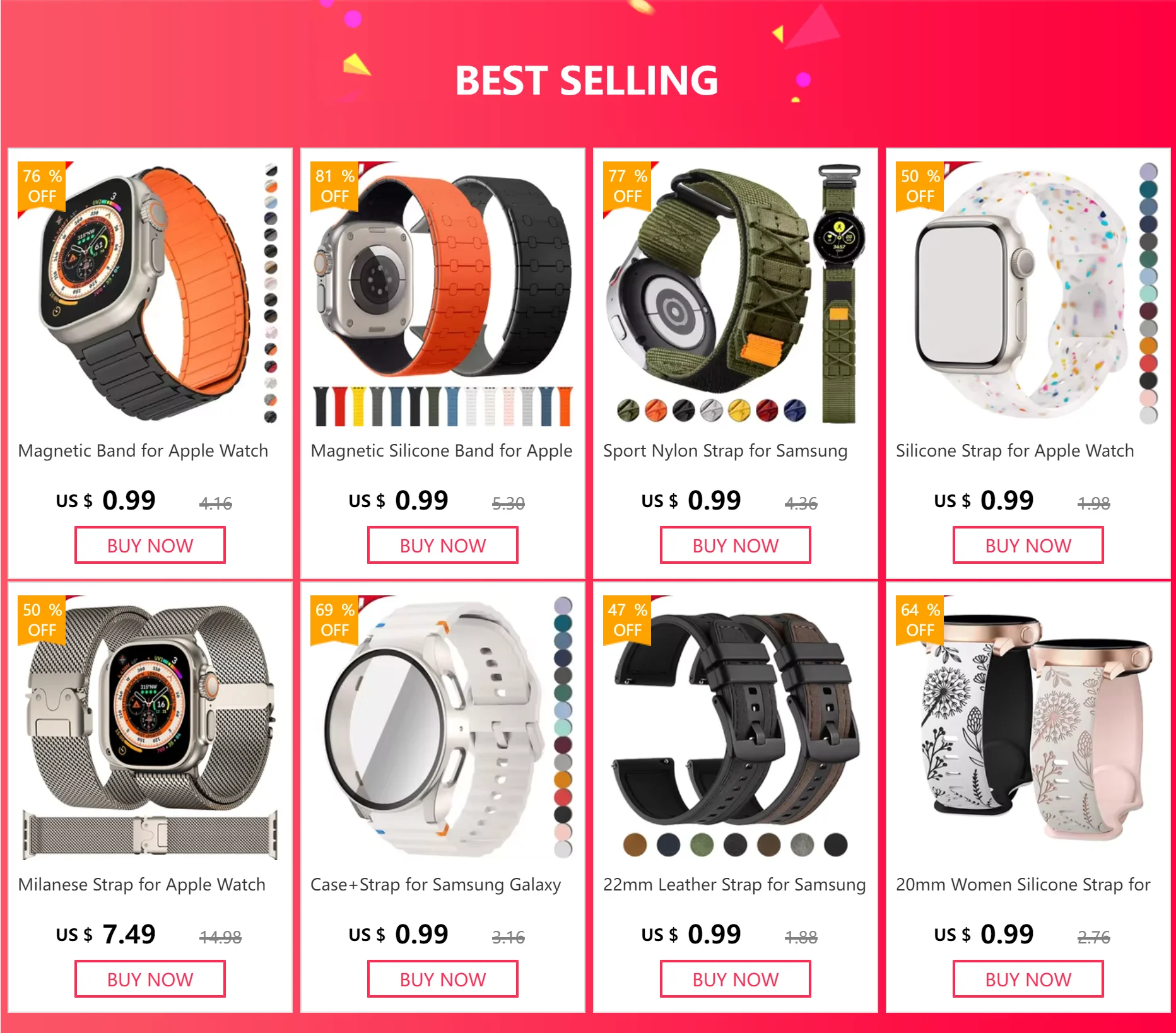 No Gaps Silikonarmband für Samsung Galaxy Watch Band 7 6 5 4 40 mm 44 mm 5Pro 45 mm Magnetarmband für Watch 6 Classic 43 mm 47 mm – Detail 3