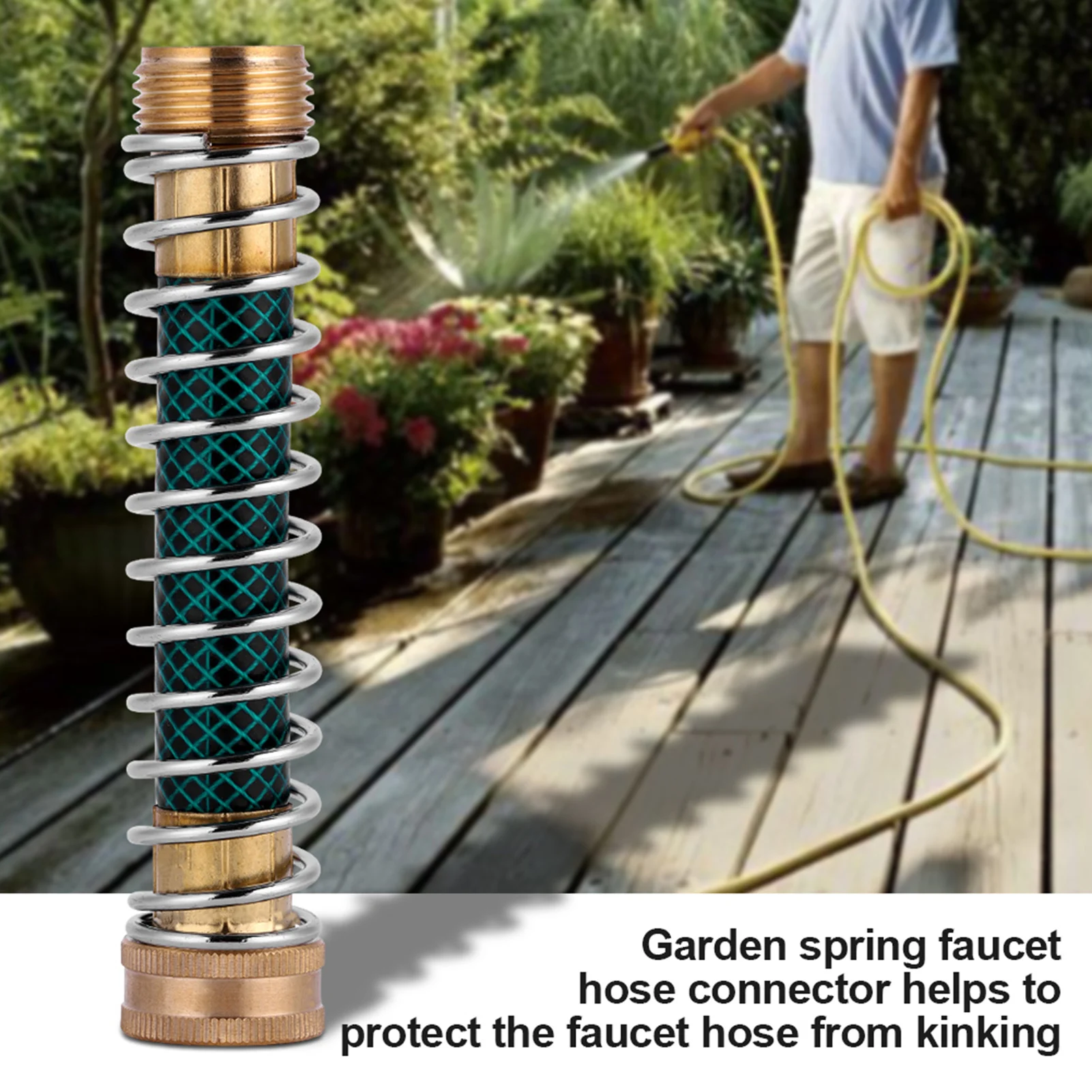 Connecteur de tuyau d'extension de jardin, ressort de bobine, protecteur de Kink, accessoire de raccord d'irrigation