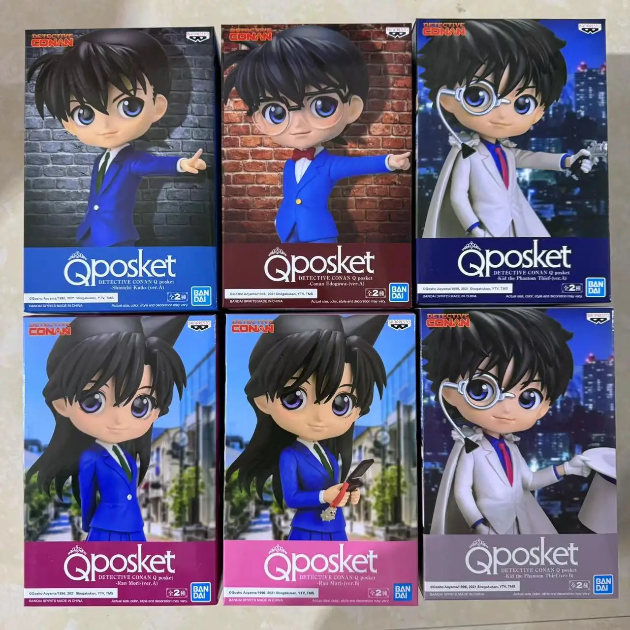 Bandai Original Q posket Mouri Ran Action Figure Detective Conan Anime Figure Toys For Kids Gift Collectible Model Ornaments