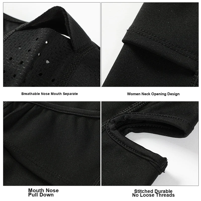 Fleece Ski Face Mask Warm Windproof Breathable Neck Gaiter for Winter Skiing Cycling Use for Men and Women