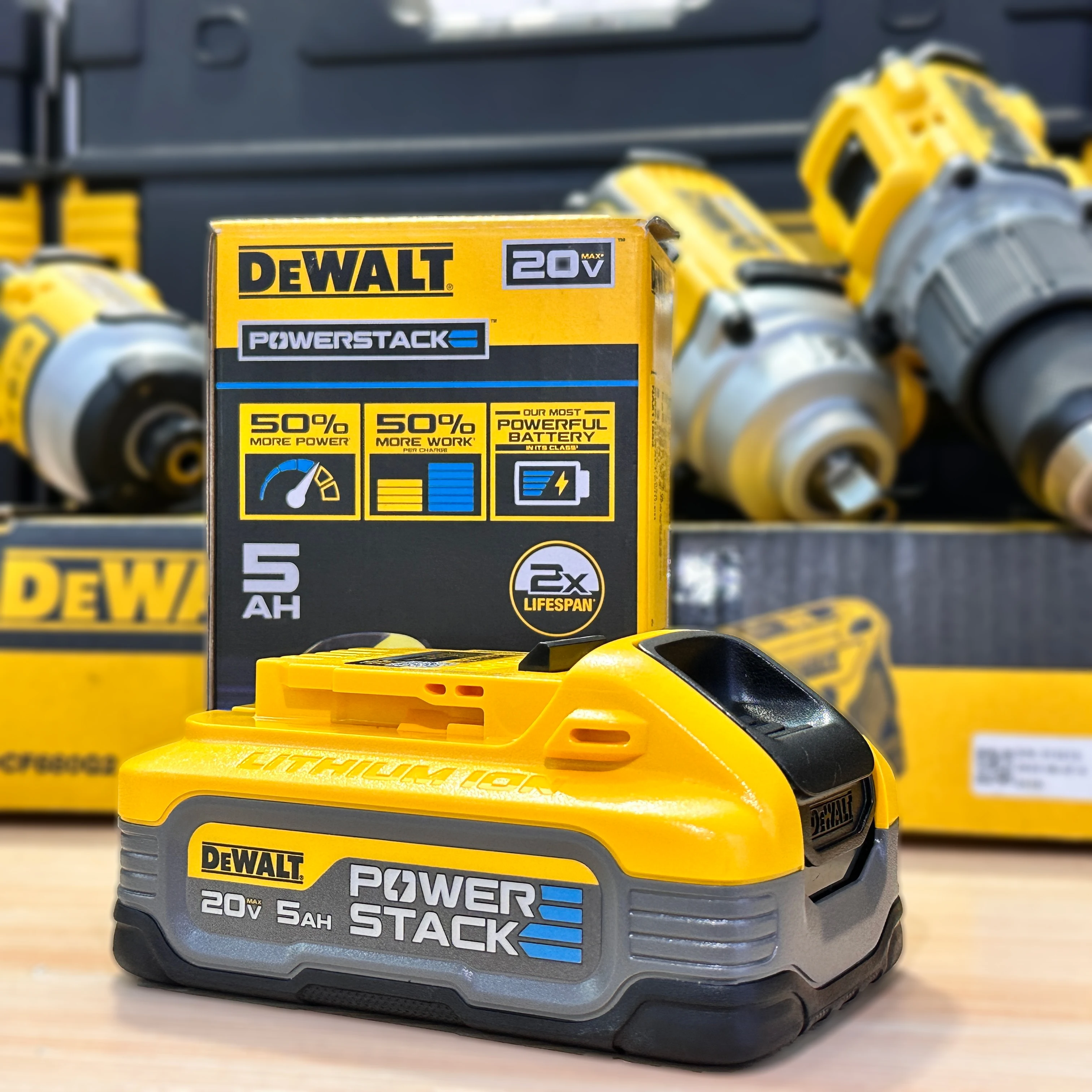 DEWALT 20V Compact Battery DCBP034 DCBP520 MAX* POWERSTACKโข 1.7A.h 5.0AH Replacement Li-ion Battery for DeWalt MAX XR Power Tool