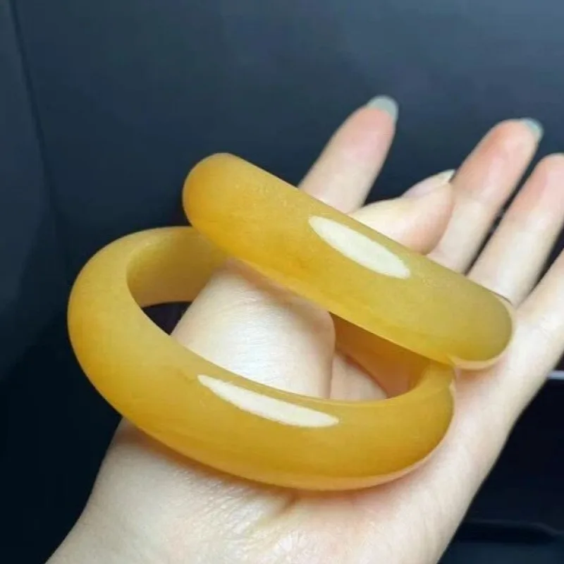 

New Natural Huanglong Jade Bracelet, Classic Retro Ethnic Style Jewelry