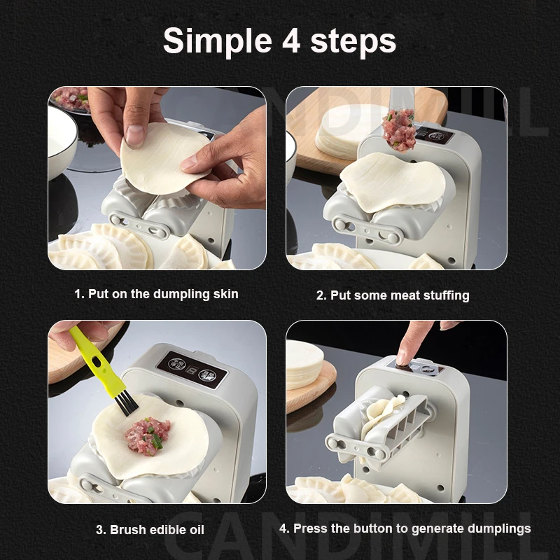 家庭用小型電気餃子製造機、餃子包装機、自動餃子メーカー、餃子スキンモールドを押す