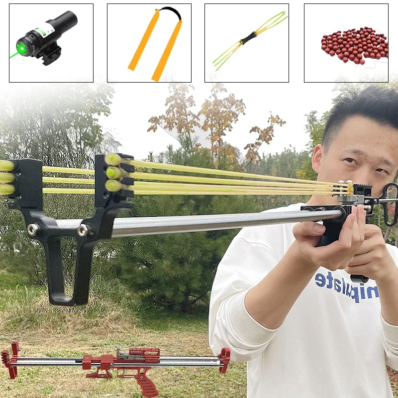 

Catapult Target Powerful Slingshot Rifle Slingshot Shooting Jungle Hunting Competitive Accessories Outdoor Hunting Laser Package