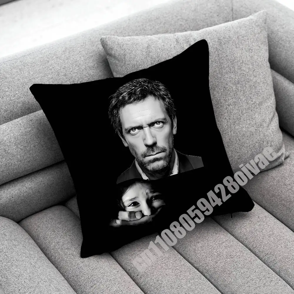 

Throw Pillow Case For Decoration 30cm 45x45cm Square Car Actor Comedian H-Hugh Laurie Pillowcase Case