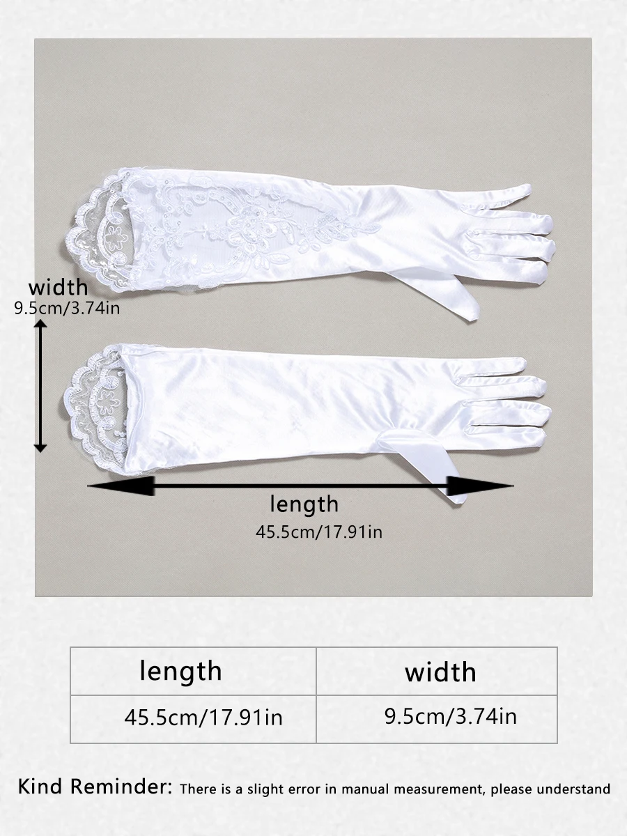 Guantes de novia llenos de brillantes para damas atractivas, longitud de codo blanco, guantes de vestir adecuados para fiesta de baile