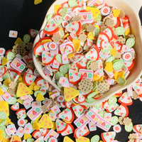 100g SImulation Mixed Cookies Pizza Cheese Clay Fimo Slice, Sprinkles for Tumbler Shaker Filling, Crafts Making, Phone Deco, DIY