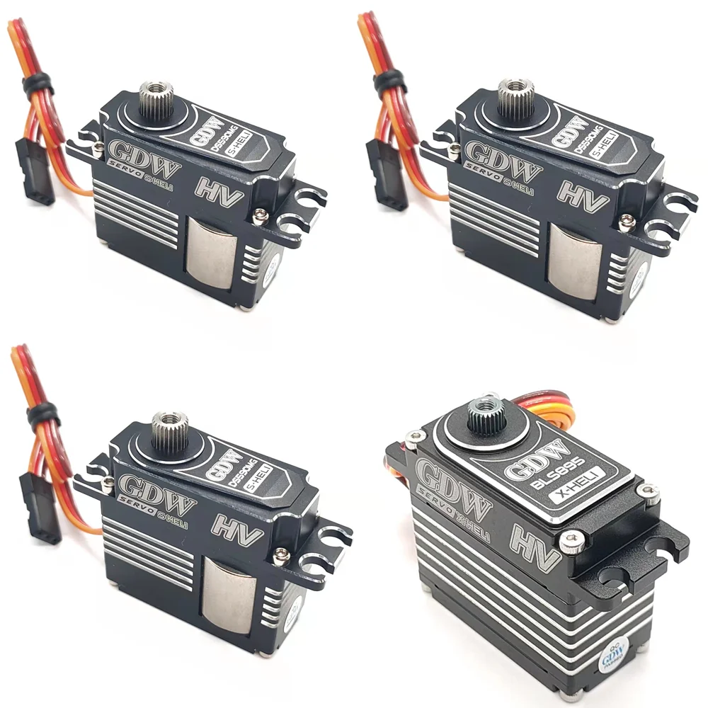 GDW 1PCS BLS895 with 3PCS DS590MG HV Medium Digital Metal Servo Helicopter Parts For 500 52505 Helicopters