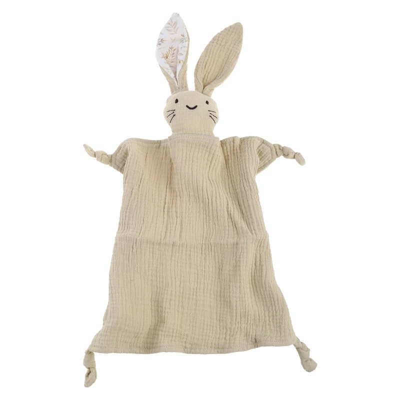 Baby Soothe Blanket Rabbit for DOLL Appease Towel Comfort Sleeping Cuddling Toy Soft Gauze Bibs Teether Burp Cloth