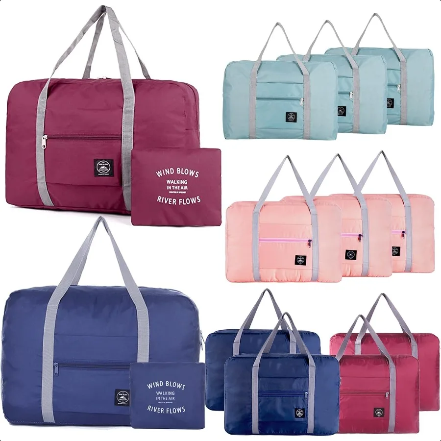 

12PCS For Spirit Airlines Personal Item Bag Travel Bag Carry on Lage Foldable Duffel Bag Sports Gym Bag Water Resistant Travel