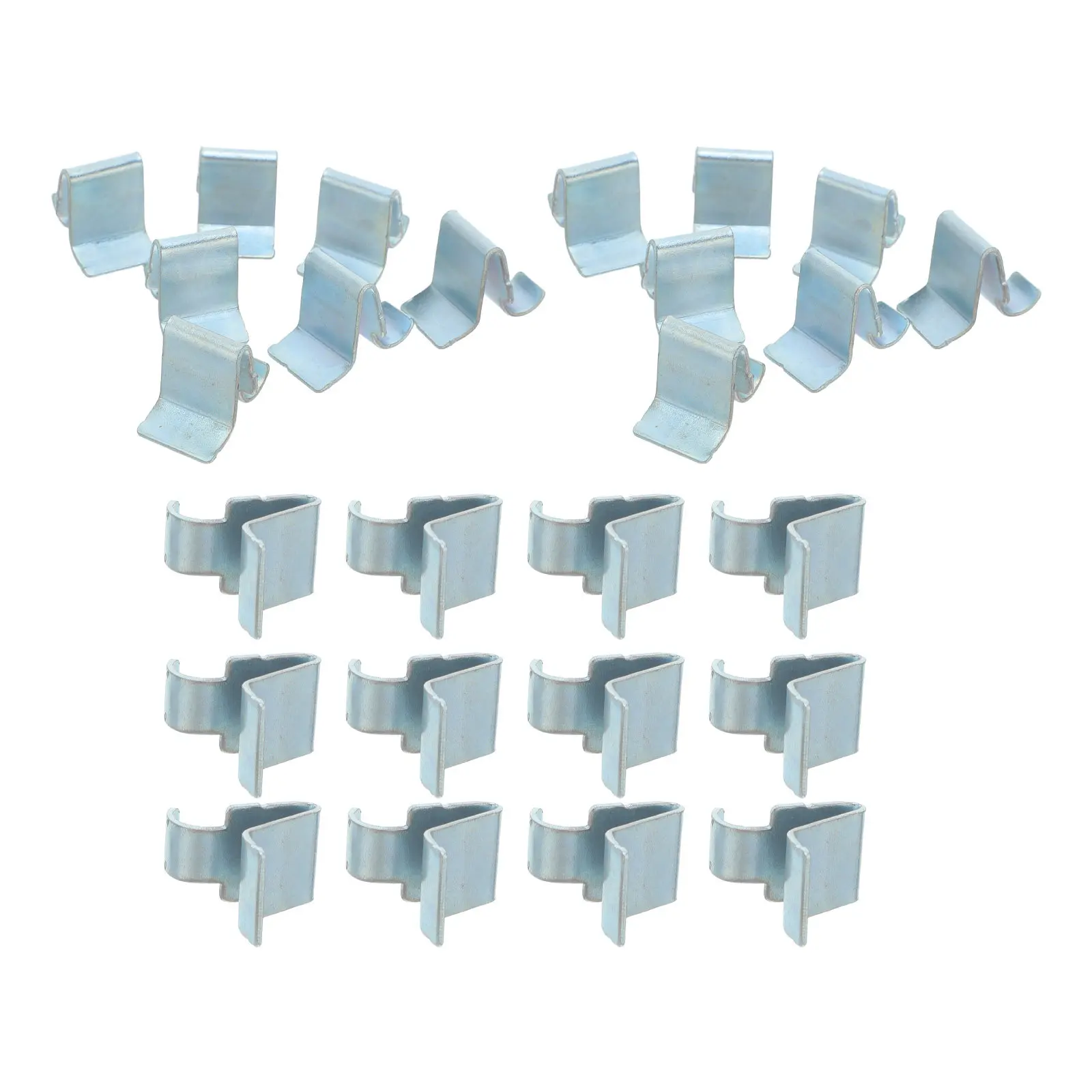 30Pcs Neat Streamlined Metal Shelf Clips Cabinet Shelf Bracket Replacement Clips for Office Filing Cabinets Bookcase Wardrobe