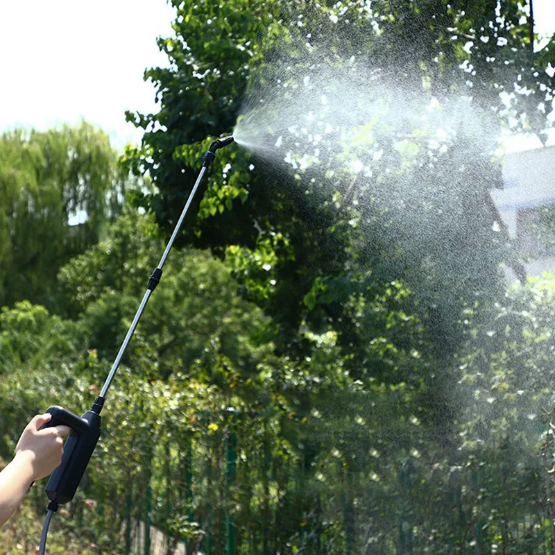 Water Sprayer Telescopic Iawn And Garden Sprayer 2 Nozzles And 5M Hose Rechargeable Water Sprayer