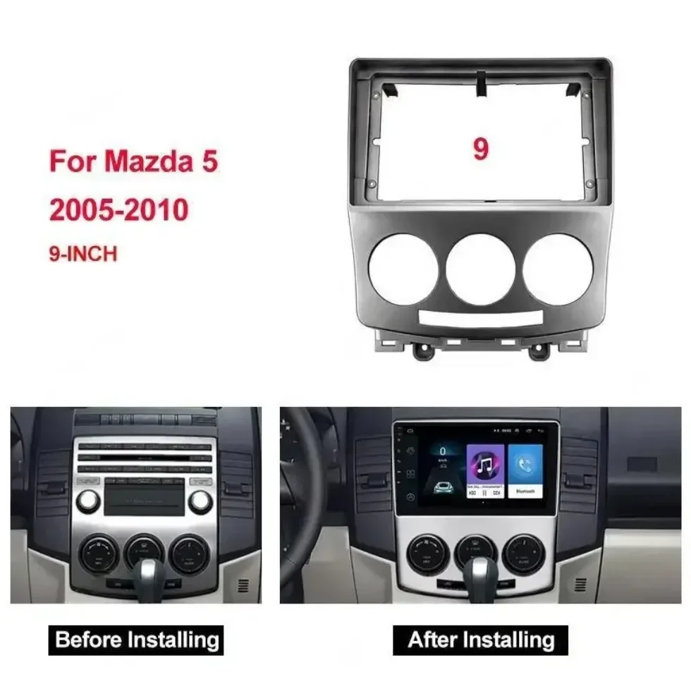 

For Mazda 5 Premacy Ford I-Max 2005-2010 9 Inch Car Frame Fascia Adapter Canbus Box Android Radio Audio Dash Fitting Panel Kit