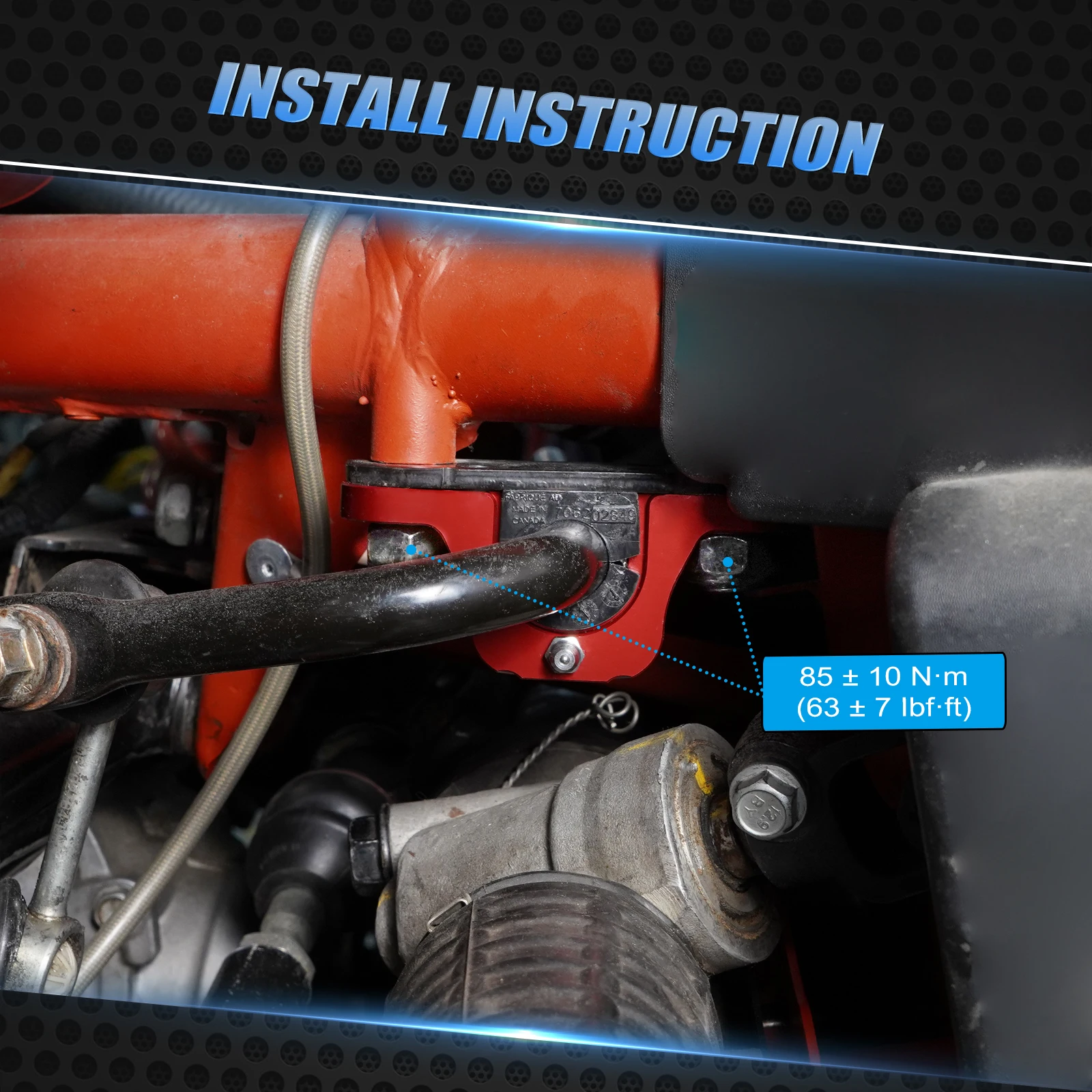 NICECNC 알루미늄 빌릿 프론트 스웨이 바 브래킷 (캔암 매버릭 X3 4x4 터보 DPS XMR XRS 스마트-쇼크 맥스 R RR UTV 액세서리) 썸네일 5
