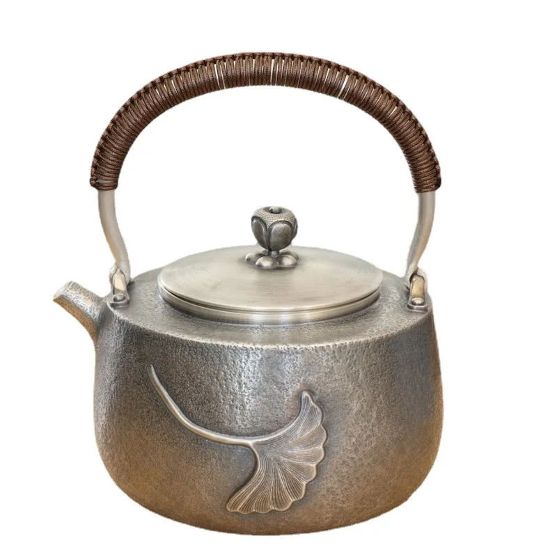 

Handmade integrated boiling water silver pot, household boiling teapot, brewing teapot