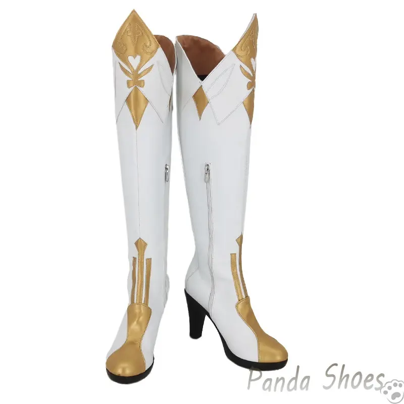 Genshinimpact Jean Gunnhildr Sapatos Cosplay, Cos Comic Anime Game, Botas Longas, Fantasia Cosplay, Sapatos para Festa de Halloween