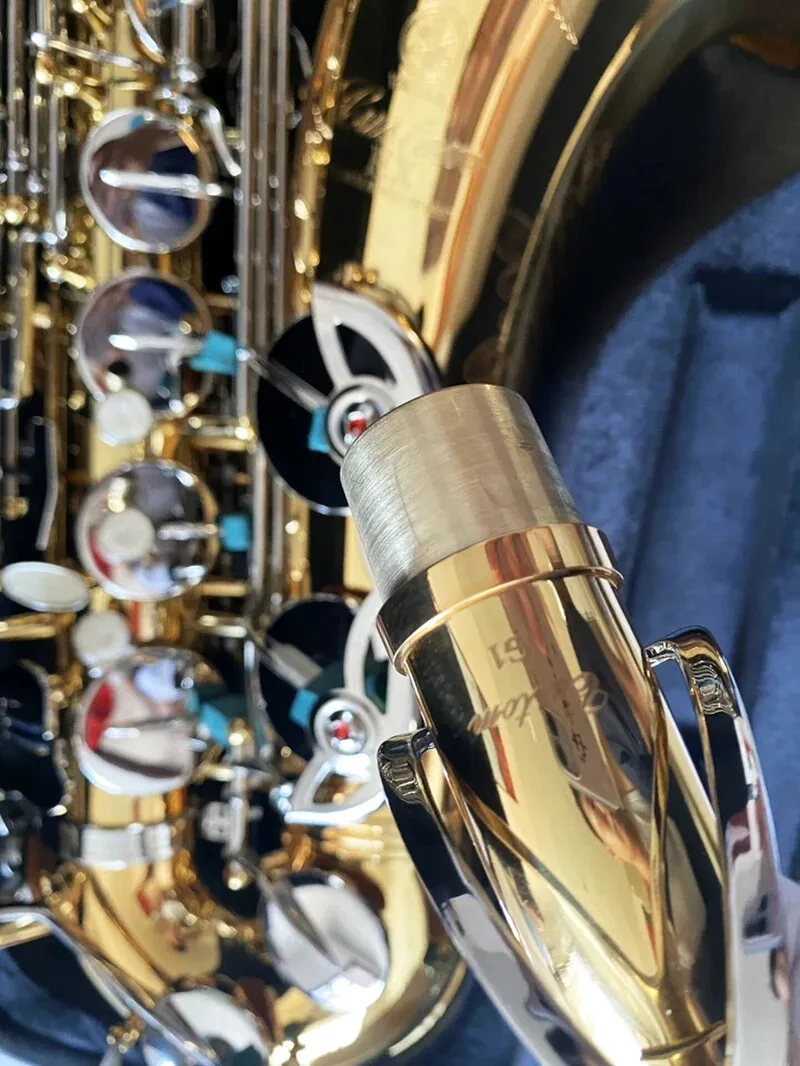 

2026 hot new tenor saxophone YTS-875EX Lacquer gold Nickel key tenor saxophone With case