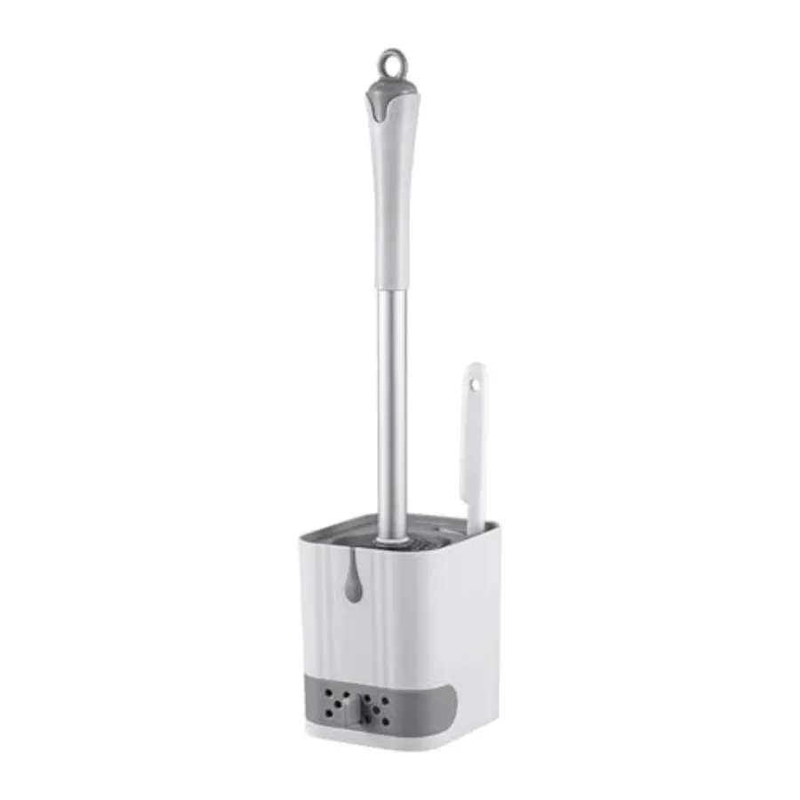 

Curated Picks Toilet Bowl Brush and Holder, Toilet Brush with Crevice Cleaning Brushes, No Dead Corner Clean Wall Mounted Compa