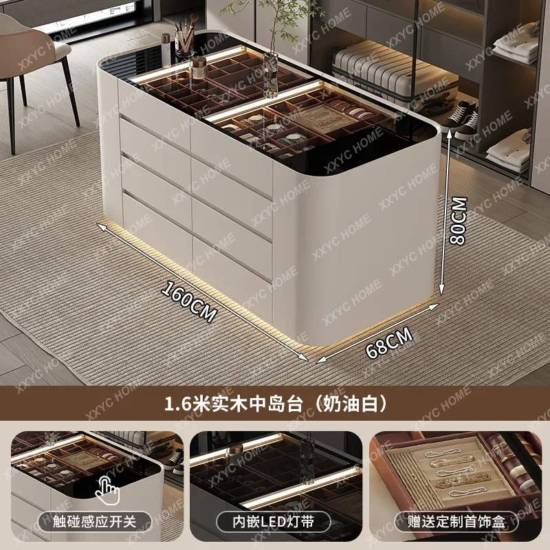 smt1 مرحاض الجزيرة الوسطى غرفة نوم تخزين خزانة المنزلية الطابق جزيرة منصة مجوهرات خزانة أرضية #2