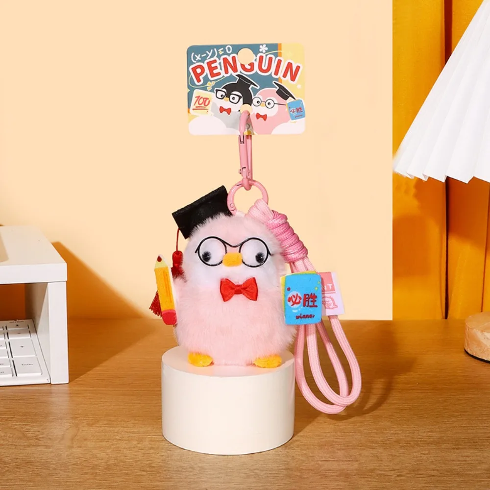 

PP Cotton Mini Penguin Plushie Doll Fluffy Comfortable Plush Penguin Keychain Ornaments Soft Penguin Stuffed Toy Keychain