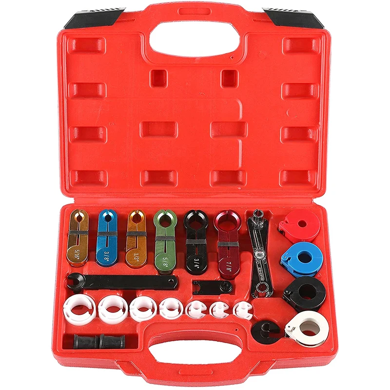 New 22pcs Fuel & Air Conditioning Disconnection utensil Set Automotive AC Hose Fuel Lines Refrigerant pipe disassembly