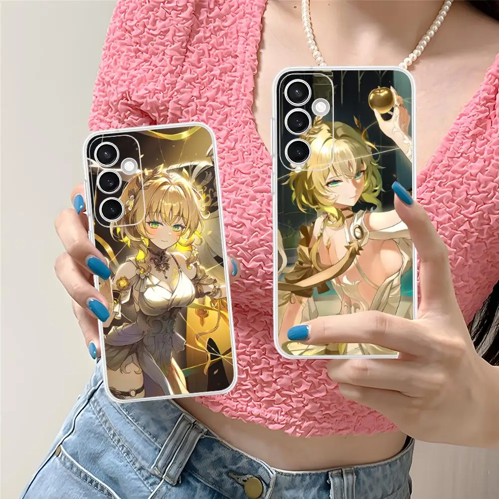 HSR Aglaea Phone Case for Samsung Galaxy S25 S24 S23 S22 S21Plus FE Ultra Soft TPU Clear Shockproof Cover