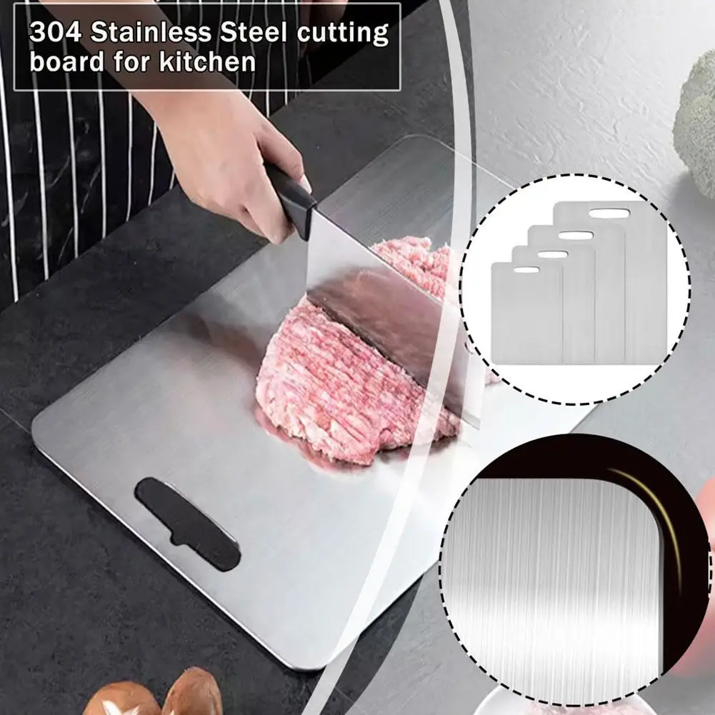 304 Stainless Steel Cutting Board Food Grade Commercial Thickened Mildew Resistant Domestic Fruit Cutting Board