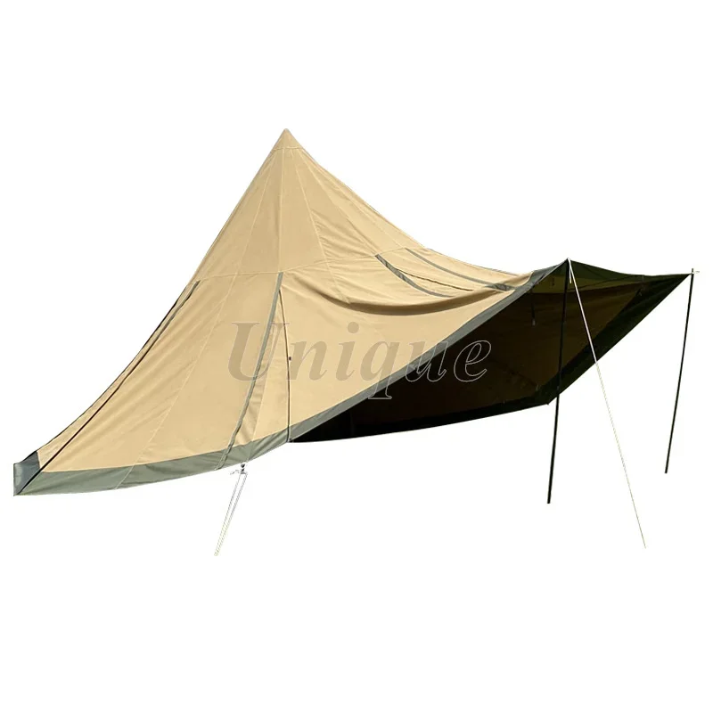 Multifunctional Outdoor Camping Canopy Tent, 2-in-1 Pyramid, Thickened Flying Curtain